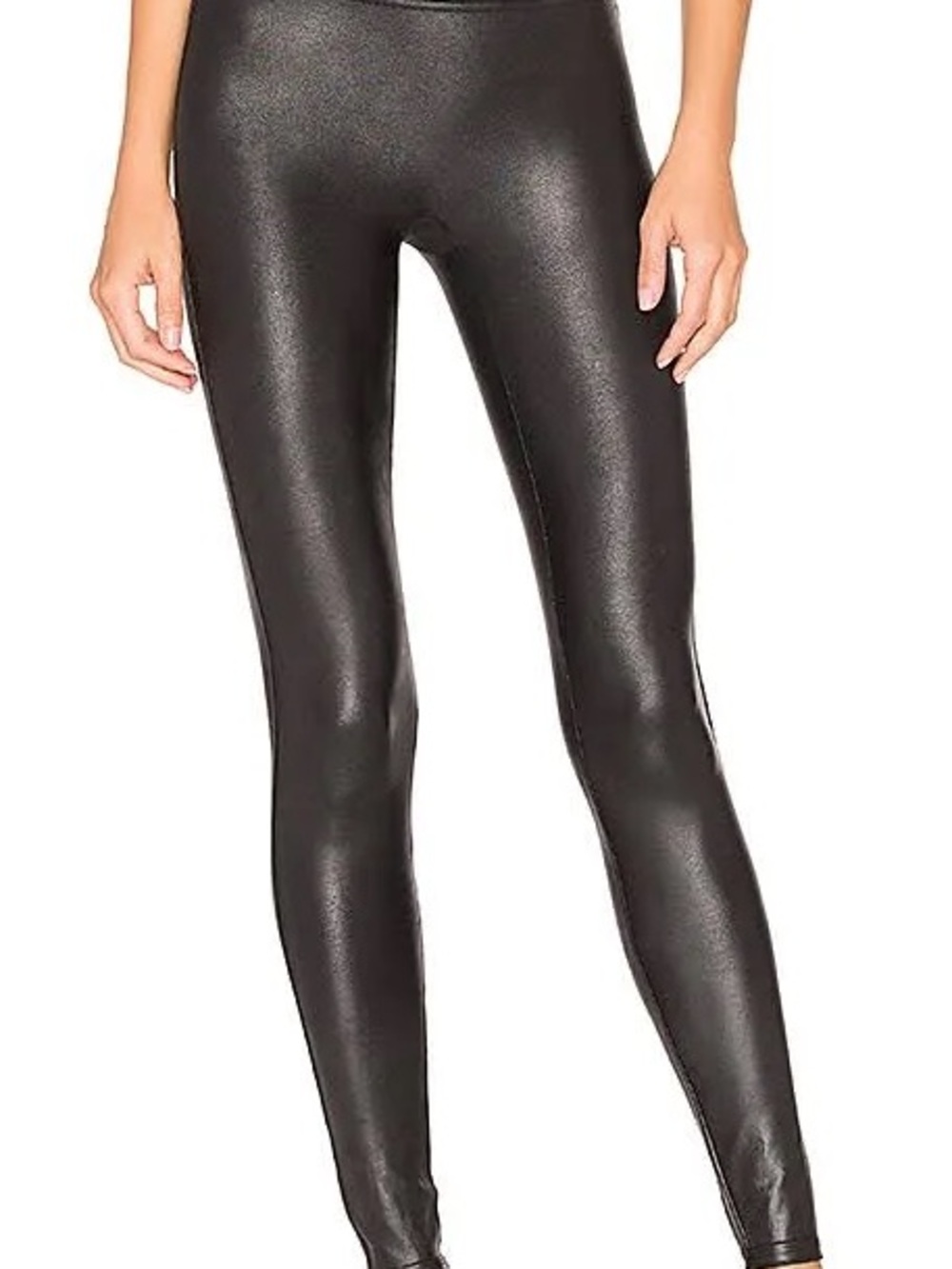 SPANX Faux Leather Black Leggings